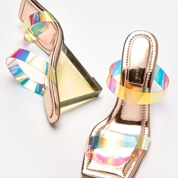 NIB Good American CINDER-F*CKING-RELLA WEDGE - Picture 6 of 12